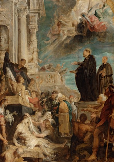 Die Wunder des Heiligen Franz Xaver, Modello von Peter Paul Rubens